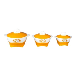 Thermoschüssel-Set ?Herbstblumen?, 6-teilig