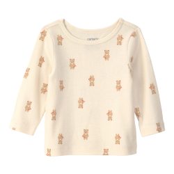 2-tlg. Set Shirt langarm und Latzhose Bären Rippqualität