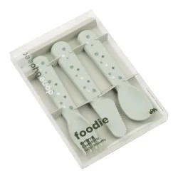 Done by Deer 3-tlg. Besteck-Set Foodie gruen unisex