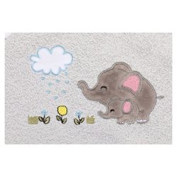 fillikid  Kapuzenbadetuch Elefant grau 75x75 cm