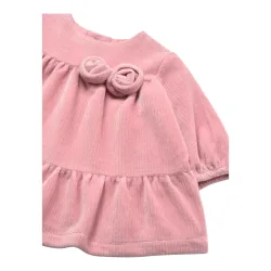 Softcord-Kleid langarm Glitzer