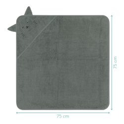 Kapuzenbadetuch 75x75 cm