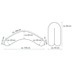 Stillkissen 190 cm