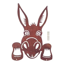 Gartenzaun-Deko ?Esel-König?