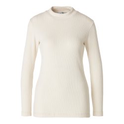 Damen-Pullover, gerippt, Größe: M, creme