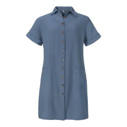 Hemdblusen-Kleid ?Helena?, Größe: M, blau