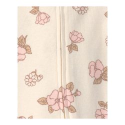 2er-Pack Schlafoveralls mit Fuß Blumen Ringel