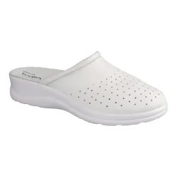 wonderwalk Pantolette mit Leder für Damen, Größe: 39, weiß
