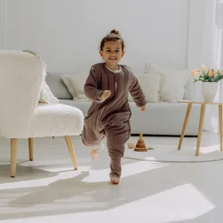 Winter-Sleepoverall Essential mit abnehmbaren Ärmeln und Umschlag-Füßchen 3.5 TOG
