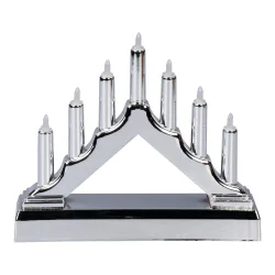 LED-Schwibbogen, silber