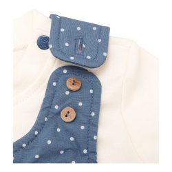 2-tlg. Set Webkleid mit Shirt Punkte
