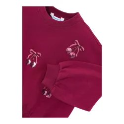 Sweatshirt Kirschen Pailletten