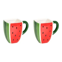 Tassen-Set ?Melone?, 2 Stück je 450 ml