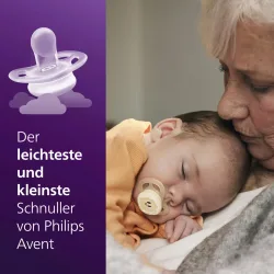 Philips Avent Ultra Start Schnuller 0-6 Monate, Pfirsich/Lila Design