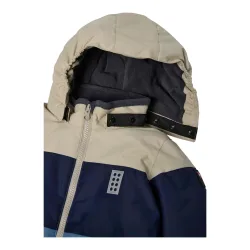 Winterjacke mit abnehmbarer Kapuze LWJER Colorblock