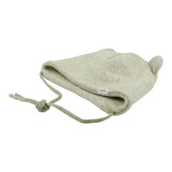 Baumwollfleece-Mütze mit Ohren 