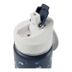 2 in 1 Trinkflasche mit Strohhalm 300ml + Snackbox 120ml
