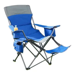 Camping-Stuhl mit Beinablage