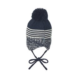 Wintermütze Strick Bommel