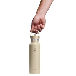 Trinkflasche mit Strohhalm 621ml