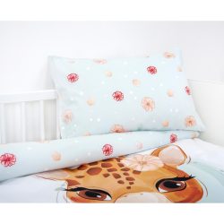 babybest® Flanell-Bettwäsche Giraffe 100 x 135 cm