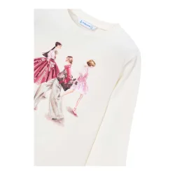 Shirt langarm Mädchen Pailletten