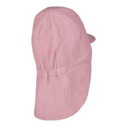 Musselin-Schirmmütze mit Nacken- und UV-Schutz