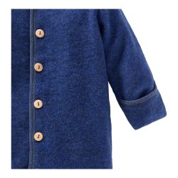 Wollfleece-Overall mit Klappbündchen aus Merinowolle