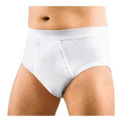 Herren-Hygiene-Slip, leicht/mittel, Größe: 6, weiß
