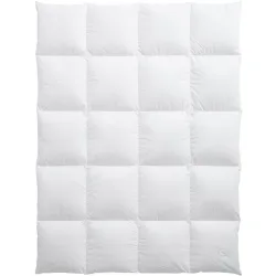 Billerbeck Daunenduvet Saas Fee Weiss Baumwolle 160 cm 210 cm Gänsedaunen - Daunenduvet