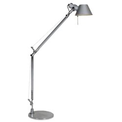 Designer-Tischlampe Artemide Tolomeo silber dimmbar H 64.5 cm - LED - Lichtfarbe: Warmweiss - Material: Aluminium - Designer-Tischlampe- LED