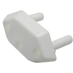 Stecker Elektrokleinteil - Farbe: Weiss - Material: Kunststoff - Stecker