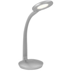 Schreibtischlampe Cobra Grau Kunststoff 13 cm 46.5 cm - LED - Lichtfarbe: Warmweiss - Schreibtischlampe- LED Energiesparlampe