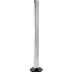 Designer-Stehlampe Artemide Megaron Terra dimmbar H 35 cm - Farbe: Aluminium glänzend/Schwarz - LED - Lichtfarbe: Warmweiss - Material: