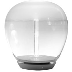 Designer-Tischlampe Artemide Empatia grau dimmbar D 36 cm H 36 cm - LED - Lichtfarbe: Warmweiss - Material: Metall/ Muranoglas - Designer-Tischlampe-