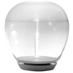 Designer-Tischlampe Artemide Empatia grau dimmbar D 36 cm H 36 cm - LED - Lichtfarbe: Warmweiss - Material: Metall/ Muranoglas - Designer-Tischlampe-