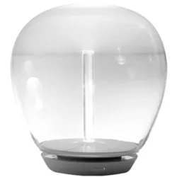 Designer-Tischlampe Artemide Empatia grau dimmbar D 26 cm H 26 cm - LED - Lichtfarbe: Warmweiss - Material: Metall/ Muranoglas - Designer-Tischlampe-