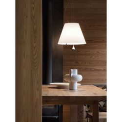 Luceplan Pendellampe Costanza Weiss Kunststoff 40 cm 40 cm - Lichtfarbe: Warmweiss - Material: Polycarbonat - Pendellampe