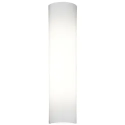 Designer-Wandlampe Bankamp Piave weiss H 40 cm - Farbe: Opal weiss satiniert - LED - Lichtfarbe: Warmweiss - Material: Glas - Designer-Wandlampe- LED