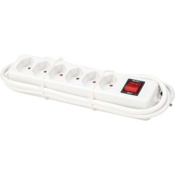 MyDeal Steckerleiste Leno Weiss Kunststoff 8.5 cm - Steckerleiste