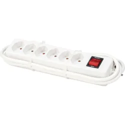 MyDeal Steckerleiste Leno Weiss Kunststoff 8.5 cm - Steckerleiste
