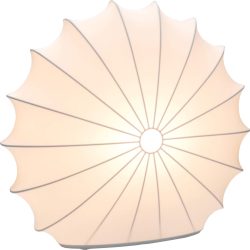 Axo Light Tischlampe Muse Weiss Stoff 33 cm 29.4 cm - Tischlampe
