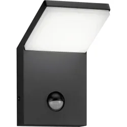 Wandlampe aussen Vive Grau Aluminium 10 cm 16 cm - Farbe: anthrazit - LED - Lichtfarbe: Warmweiss - Material: Aluguss - Wandlampe aussen- LED