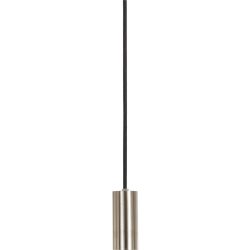 Pendellampe Industrial Silber/Schwarz Kunststoff/Metall 4 cm 300 cm - Material: Metall/Kunststoff - Pendellampe