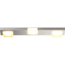 Bopp Deckenlampe Lamina Silber Aluminium 12 cm 3 cm - Farbe: Aluminium geschliffen - LED - Lichtfarbe: Extra warmweiss - Deckenlampe- LED