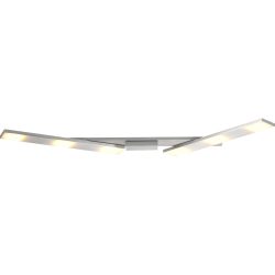 Bopp Deckenlampe Slight Silber Aluminium 12 cm 4 cm - Farbe: Aluminium geschliffen - LED - Lichtfarbe: Extra warmweiss - Deckenlampe- LED