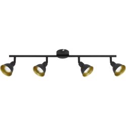 Spot Diogo Gold/Schwarz Metall 68 cm 11 cm - Farbe: schwarz-gold - LED - Lichtfarbe: Warmweiss - Spot- LED Energiesparlampe
