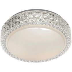 Deckenlampe Crown Transparent Kunststoff - Farbe: klar - LED - Lichtfarbe: Warmweiss - Material: Metall/Acrylglas - Deckenlampe- LED Energiesparlampe