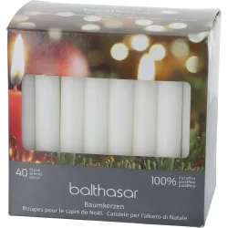 Weihnachtsbaumkerzen Basic Weiss Wachs 100 cm - Material: Paraffin - Weihnachtsbaumkerzen