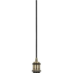 Pendellampe Industrial Grau Metall 10 cm 250 cm - Farbe: anthrazit - Pendellampe
